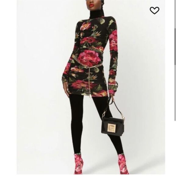 NWT Dolce&gabbana rose print dress - Picture 2 of 6